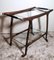 Vintage Italian Service Cart in Walnut and Glass Tops by Cesare Lacca, 1950 5