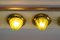 Art Deco Spotlights with Original Glass Shades, Vienna, 1920s, Set of 6 13