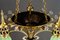 Art Nouveau Chandelier with Opaline Glass Shades, Vienna, 1908, Image 6