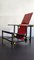 Butaca vintage en rojo y azul de Gerrit Thomas Rietveld para Cassina, años 80, Imagen 4