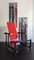 Vintage Red and Blue Armchair by Gerrit Thomas Rietveld for Cassina, 1980s, Image 2