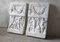 White Marble Relief Frieze Panels, 1920s, Set of 2 3