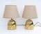 Italienische Mid-Century Modern Tischlampen aus Messing, 1970er, 2er Set 1