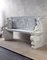 Neoclassical Carved White Marble Bench 9