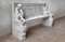 Neoclassical Carved White Marble Bench 7
