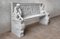 Neoclassical Carved White Marble Bench, Image 7