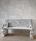 Neoclassical Carved White Marble Bench 6