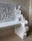 Neoclassical Carved White Marble Bench 4