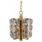 Mid-Century Modern Florida Pendant Light in Glass and Brass from Kalmar, 1970s, Image 1