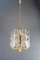 Mid-Century Modern Florida Pendant Light in Glass and Brass from Kalmar, 1970s 10