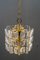 Mid-Century Modern Florida Pendant Light in Glass and Brass from Kalmar, 1970s, Image 8