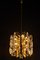 Mid-Century Modern Florida Pendant Light in Glass and Brass from Kalmar, 1970s 16