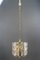 Mid-Century Modern Florida Pendant Light in Glass and Brass from Kalmar, 1970s, Image 6