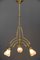 Art Deco Chandelier with Glass Shades, Vienna, 1920s 12