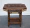 Carved Gothic Oak Side Table, Image 3