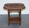 Carved Gothic Oak Side Table 2