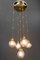 Art Deco Chandelier with Iridescent Glasses attributed Koloman Moser, 1920s, Image 13