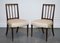 Victorian Side Chairs with Cream Fabric Seats, Set of 2 1