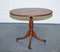 Vintage Oval Burr Yew Wood Side Table on Tripod Legs 1