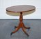 Vintage Oval Burr Yew Wood Side Table on Tripod Legs 2