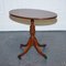 Vintage Oval Burr Yew Wood Side Table on Tripod Legs 4