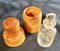 Treen Apothecarys Bottle and Spherical Thimble Box in Sycamore, Set of 3 2