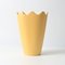 Vaso postmoderno in ceramica gialla, anni '80, Immagine 1