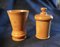 19th Century Treen Measure and Thread Dispenser in Sycamore, Set of 2, Image 1