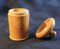 19th Century Treen Measure and Thread Dispenser in Sycamore, Set of 2 11