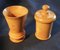 19th Century Treen Measure and Thread Dispenser in Sycamore, Set of 2 4