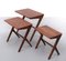 Tables Gigognes Vintage en Noyer par Bengt Ruda, Suède, 1958, Set de 3 3