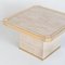 Vintage Travertine Coffee Table by Fedam, 1980s, Image 9
