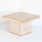 Vintage Travertine Coffee Table by Fedam, 1980s 5