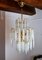 Curved Glass Cascading Chandelier attributed to Paolo Venini, Italy, 1970s, Image 1