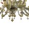 Lámpara de araña de cristal de Murano al estilo de Rezzonico, años 40, Imagen 4