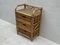 Mid-Century Boho Style Bamboo and Rattan 3-Drawer Cabinet, Image 2