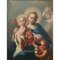 Austrian School Artist, Madonna and Child with St. John & Pomegranate, 18th Century, Oil on Canvas, Framed 2