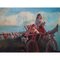 Artista italiano, Puesta de sol con animales y personajes, década de 1800, óleo sobre lienzo, enmarcado, Imagen 6