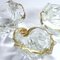 Small Italian Glass Shell Dishes from Napoli, 1960s, Set of 4 2