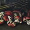 Angelo Maria Rossi, Nature morte avec vase de fleurs, gibier, champignons et légumes, années 1600, huile sur toile, encadrée 6