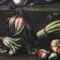 Angelo Maria Rossi, Nature morte avec vase de fleurs, gibier, champignons et légumes, années 1600, huile sur toile, encadrée 8