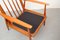 Fauteuil Rouge avec Coussins, 1950s 7