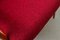 Butaca acolchada roja, años 50, Imagen 2