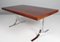 Dining Table with Extension Leaf in Rosweood and Chromed Steel by Poul Nørreklit, 1960s 3