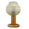 Lampe de Bureau Mid-Century en Bois et Verre, 1970s 1