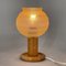 Mid-Century Wood & Glass Table Lamp, 1970s 3