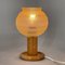 Mid-Century Wood & Glass Table Lamp, 1970s, Image 3