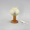 Mid-Century Wood & Glass Table Lamp, 1970s, Image 7