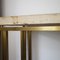 Vintage Console Table in Concrete Fossil and Brass, 1970s, Image 12