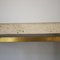 Vintage Console Table in Concrete Fossil and Brass, 1970s 14